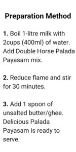 palada payasam mix